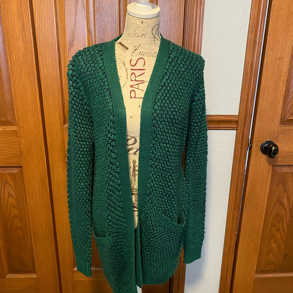 Grace & Lace Green Popcorn sweater- NWT, M